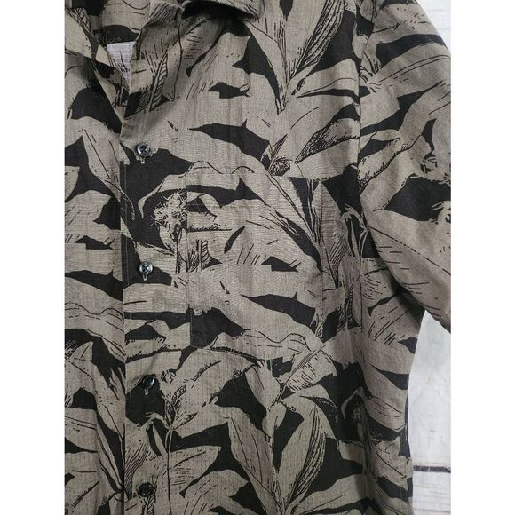 Hugo by Hugo Boss Short Sleeve Tropics Print Button Down Shirt Size Medium - Picture 4 of 8